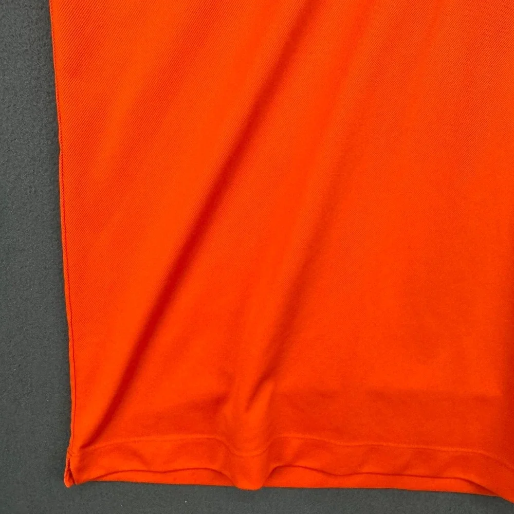 Nike Golf Dri-Fit‎ Polo Shirt XL Orange Shock Top Men's Athletic Golf